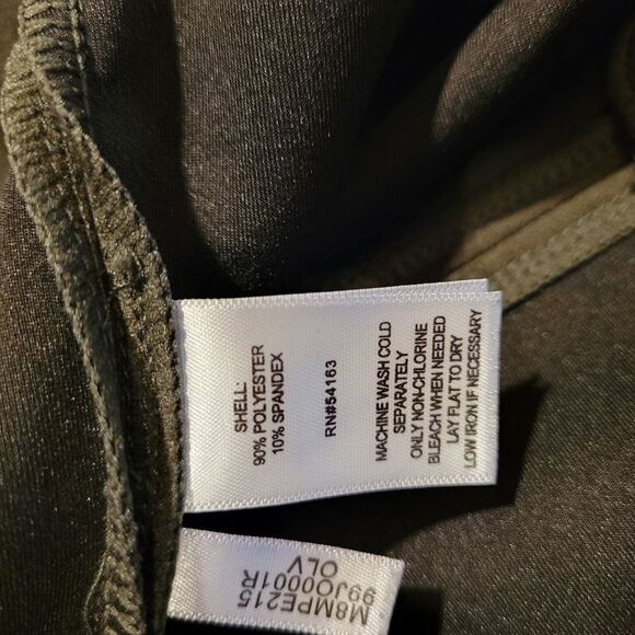 Marc New York Andrew Marc Faux Suede Full Control Waistband Olive Leggings Sz XL - Picture 8 of 8